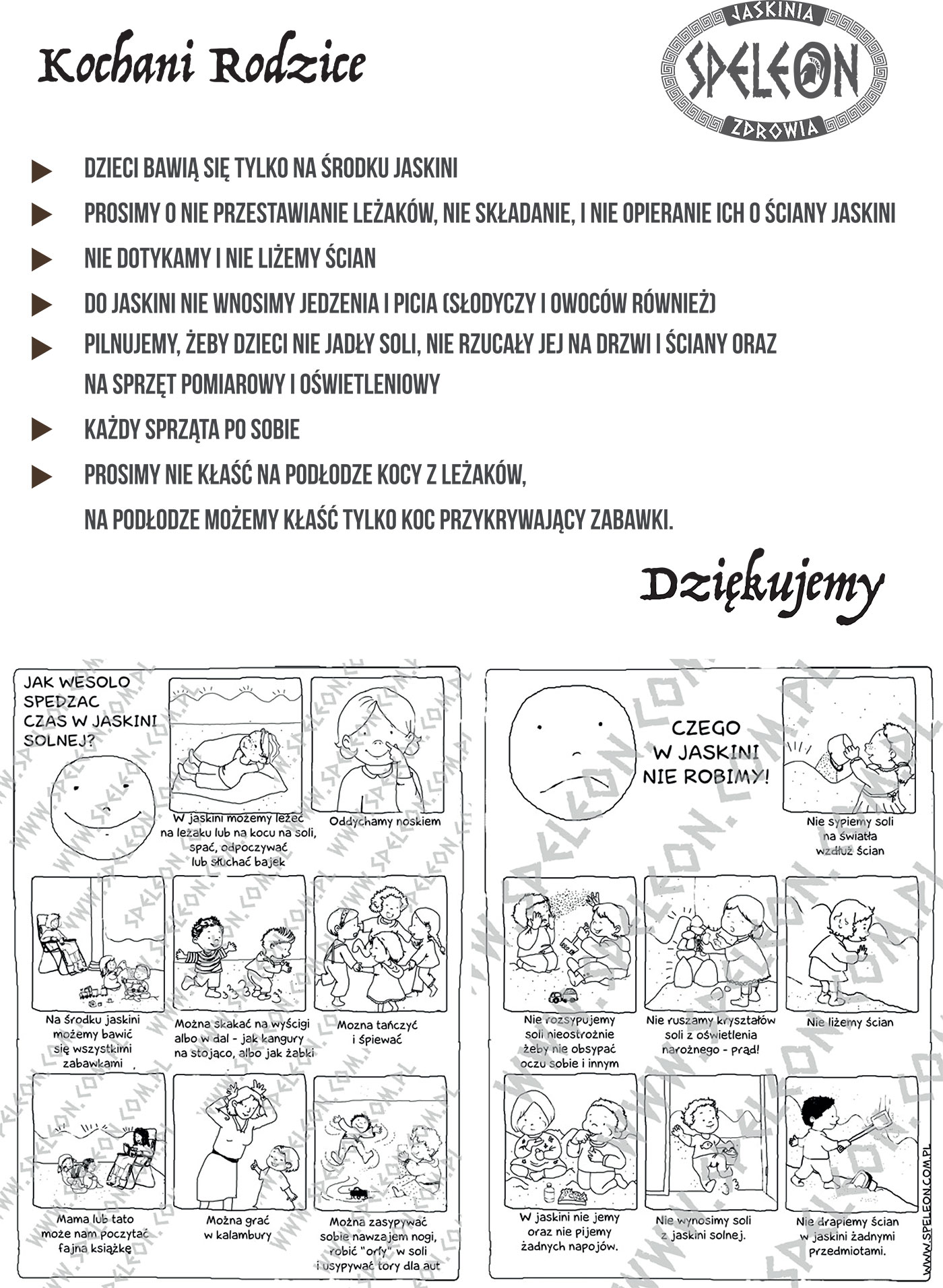 Regulamin dla dzieci